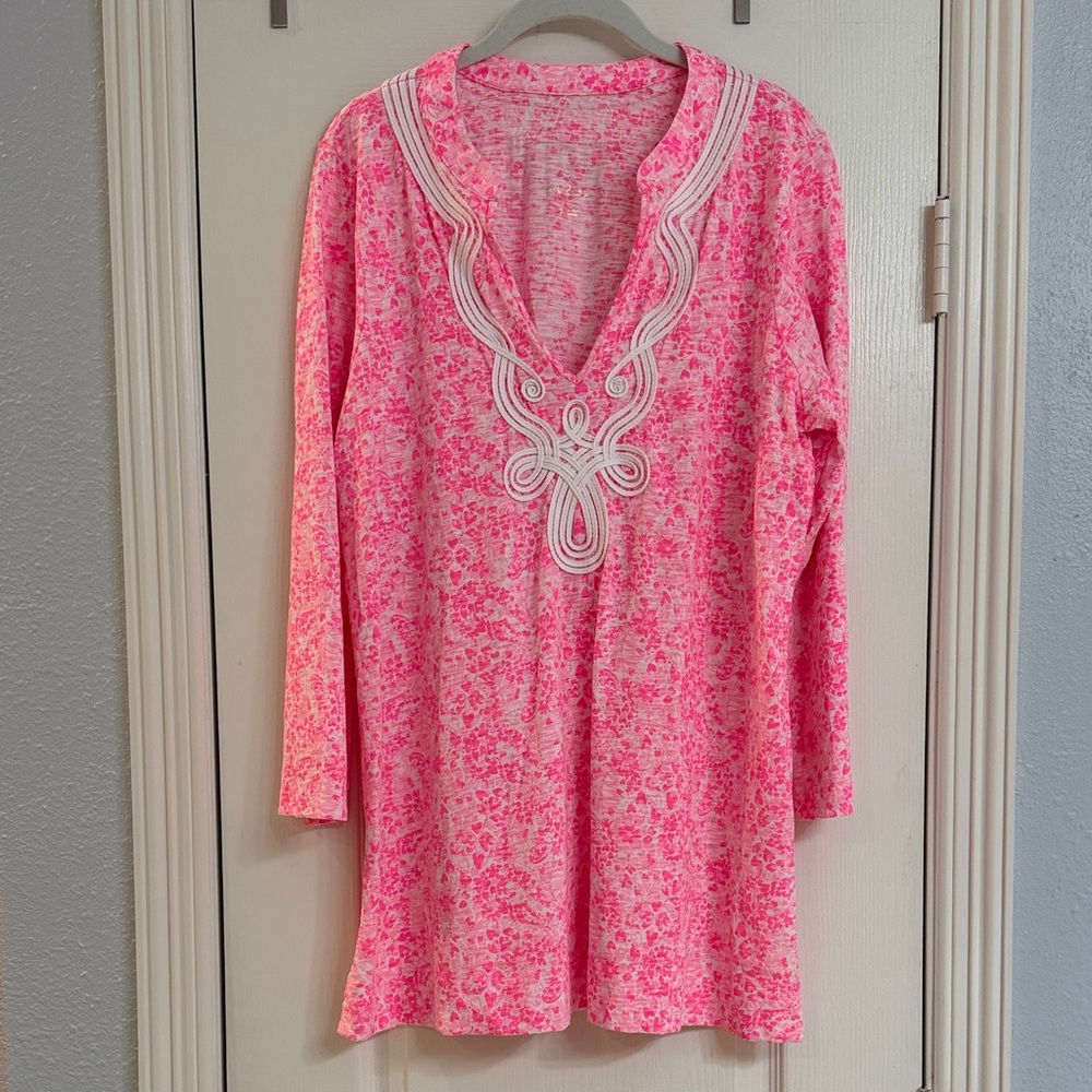 Lilly Pulitzer Pink Shandy Invest A Gator Tunic